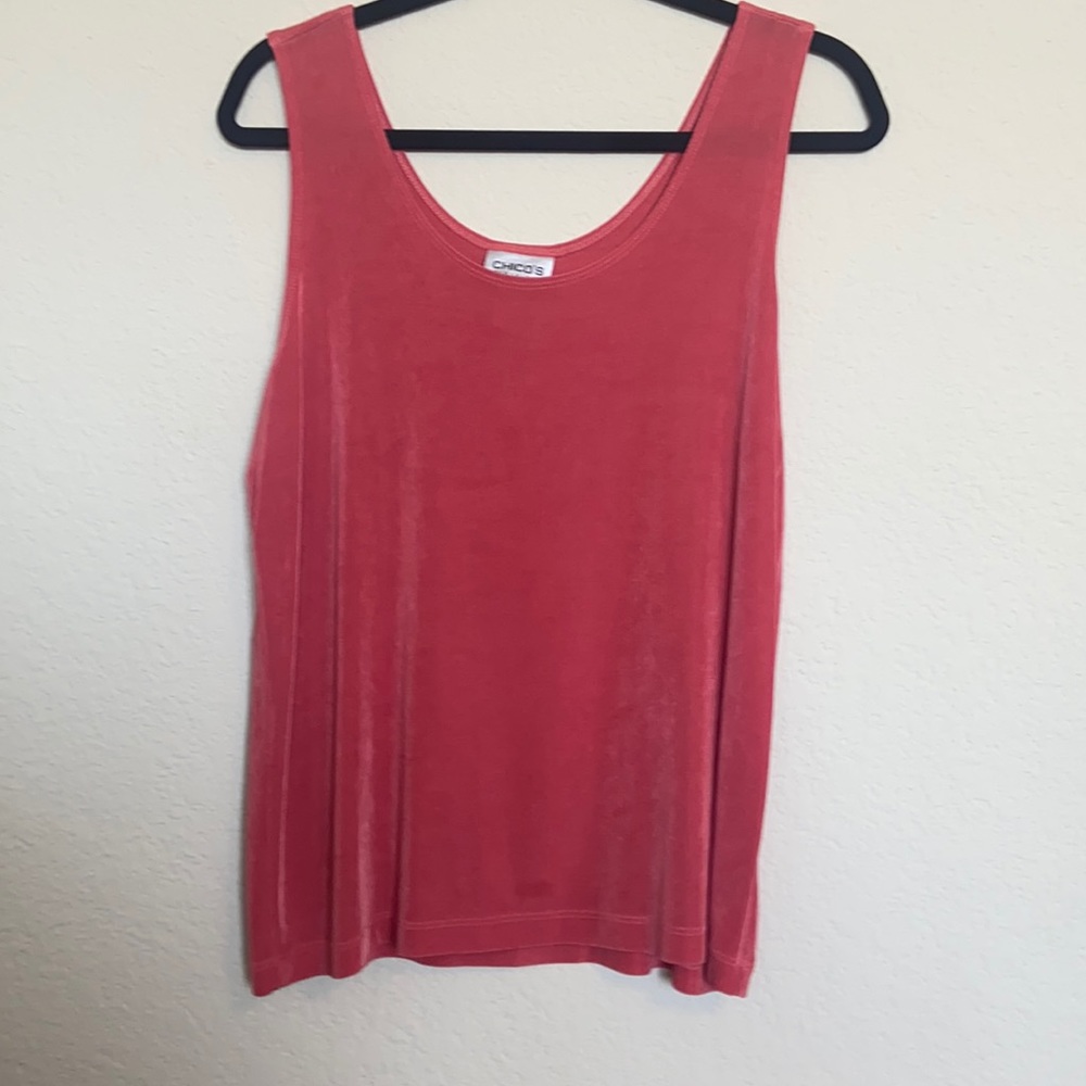 Chico’s Travelers Light Burnt Orange Tank Top